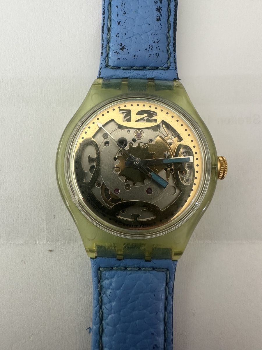 Swatch Orologi: Vintage Swatch Automatic 1992 Skeleton Transparent läuft – Usato da Biel-Benken BL venduto da Giani88810