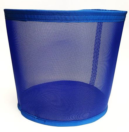 Feinmaschiger Netzeinsatz für Kunststoffkorb, blau