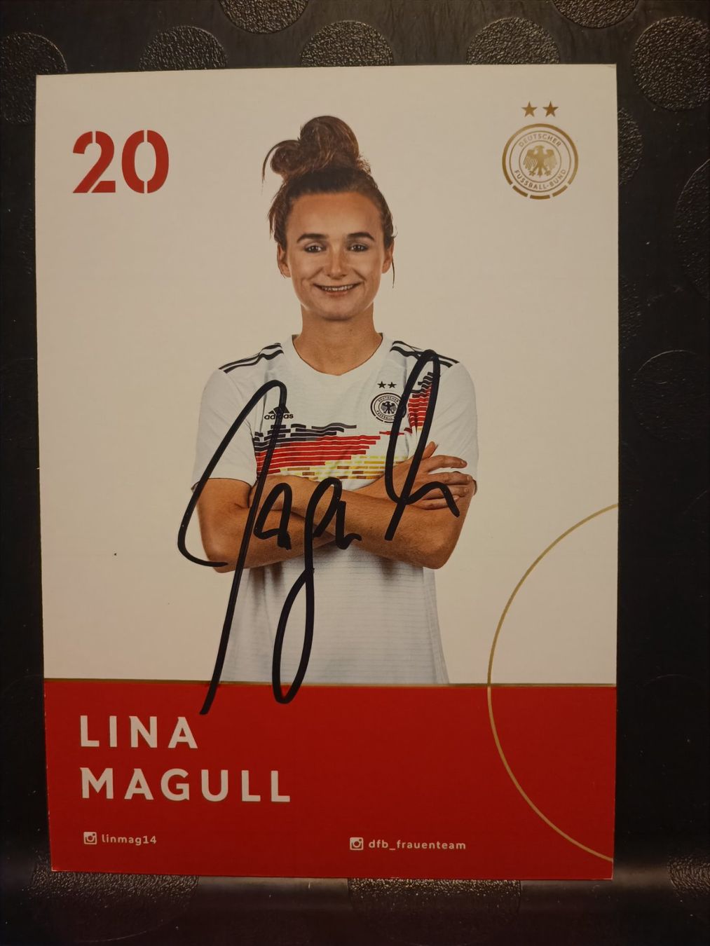 Autographes: Lina Magull - DFB Autogrammkarte - handsigniert – D'occasion à Menziken par Artographs