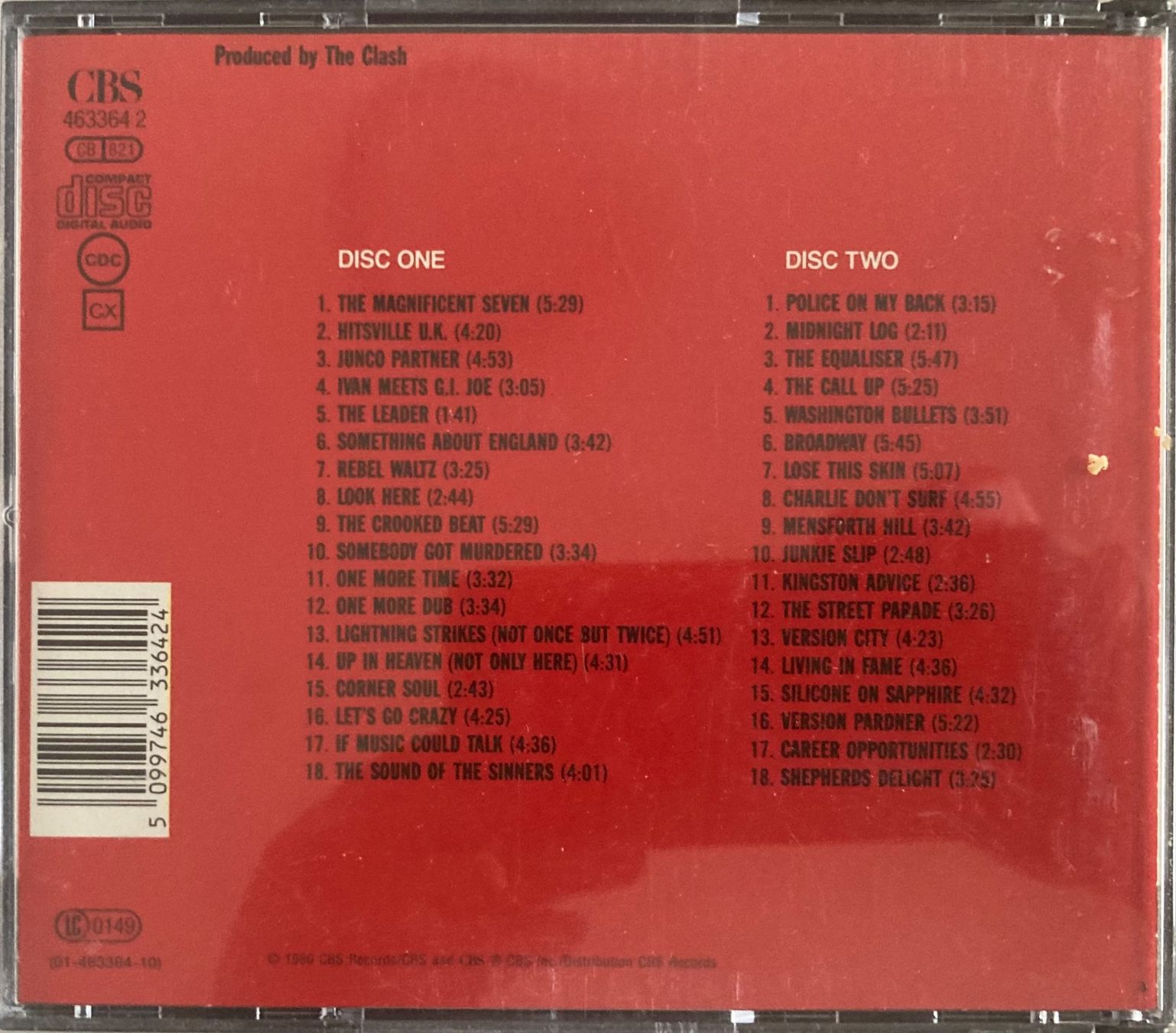 CD: THE CLASH - SANDINISTA! – Usato da Poliez-Pittet venduto da Newtown-Records 1