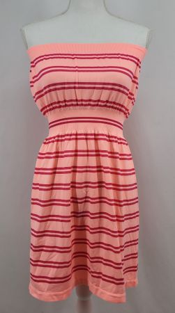 ROBE rayée ROSE