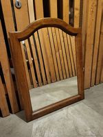 Grand miroir vintage en bois