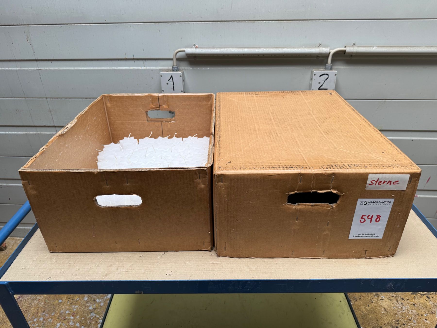 Kerzen: 548 Posten Raureifkerzen aus Liquidation – Gebraucht aus Derendingen von Meisterstuecke 1
