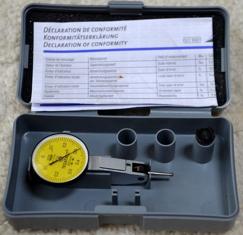 Fühlhebelmessgerät Comparateur à levier Tesatast 0.01 mm (Gebraucht) in ...