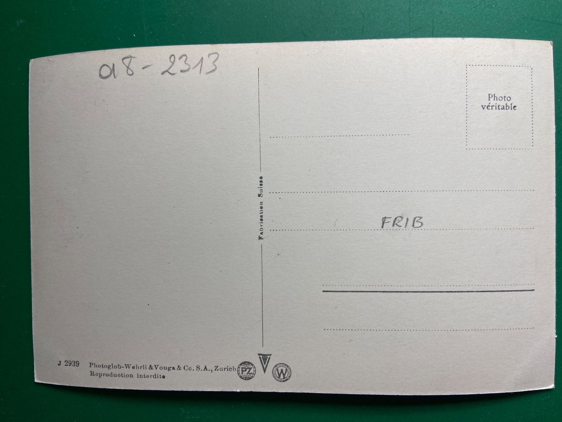 Cartoline postali: Fribourg - Vue générale – Usato da Steg VS venduto da _vinci_ 1