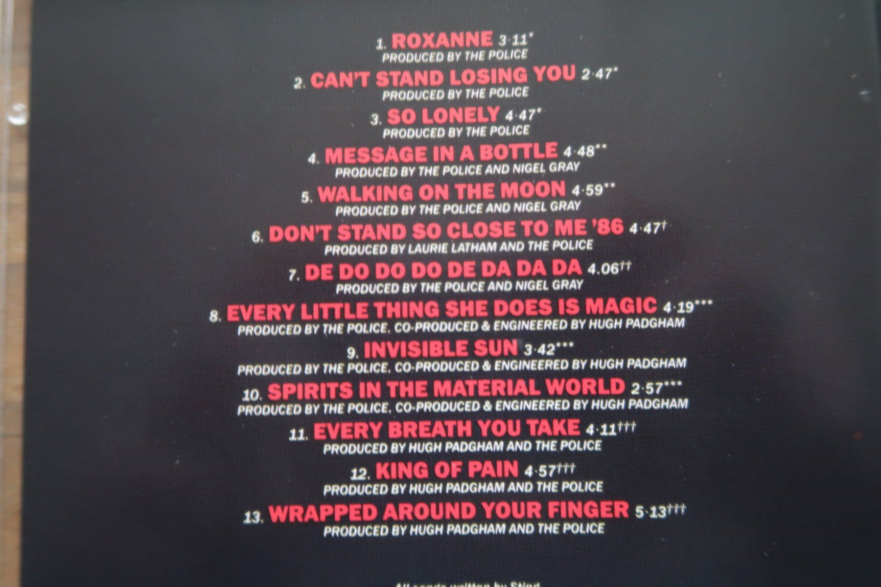 CD: THE POLICE - THEIR GREATEST HITS - CD – Usato da Basel venduto da Patiscat 3