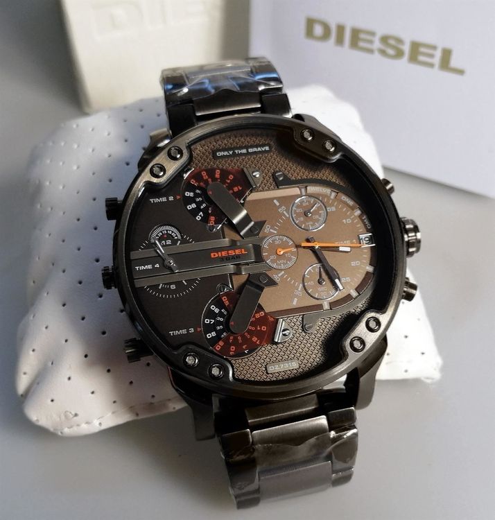 Neue DIESEL MR. DADDY 2.0 DZ7315 grosse Herren Uhr 3