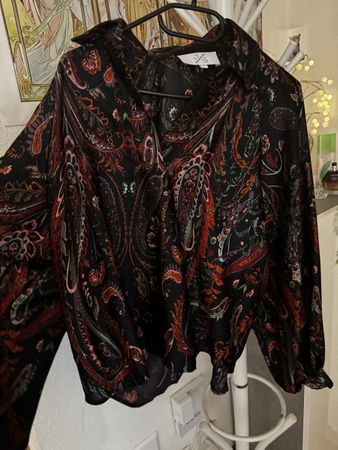 Chemisier à motifs paisley- Taille S très oversize - Élégant