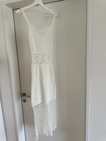 Sommerliches Häkelkleid, weiss, Grösse S, neuwertig