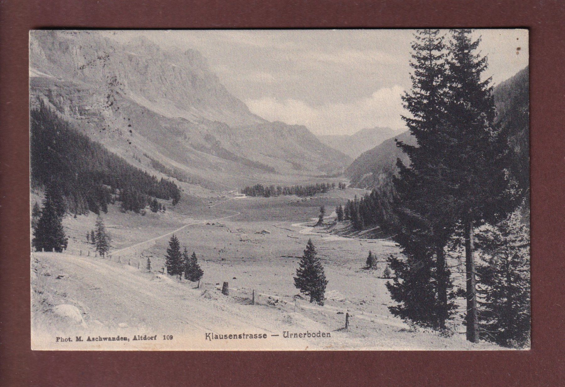 Cartoline postali: KLAUSENSTRASSE - Urnerboden - 1925 – Usato da Pully venduto da nicecards