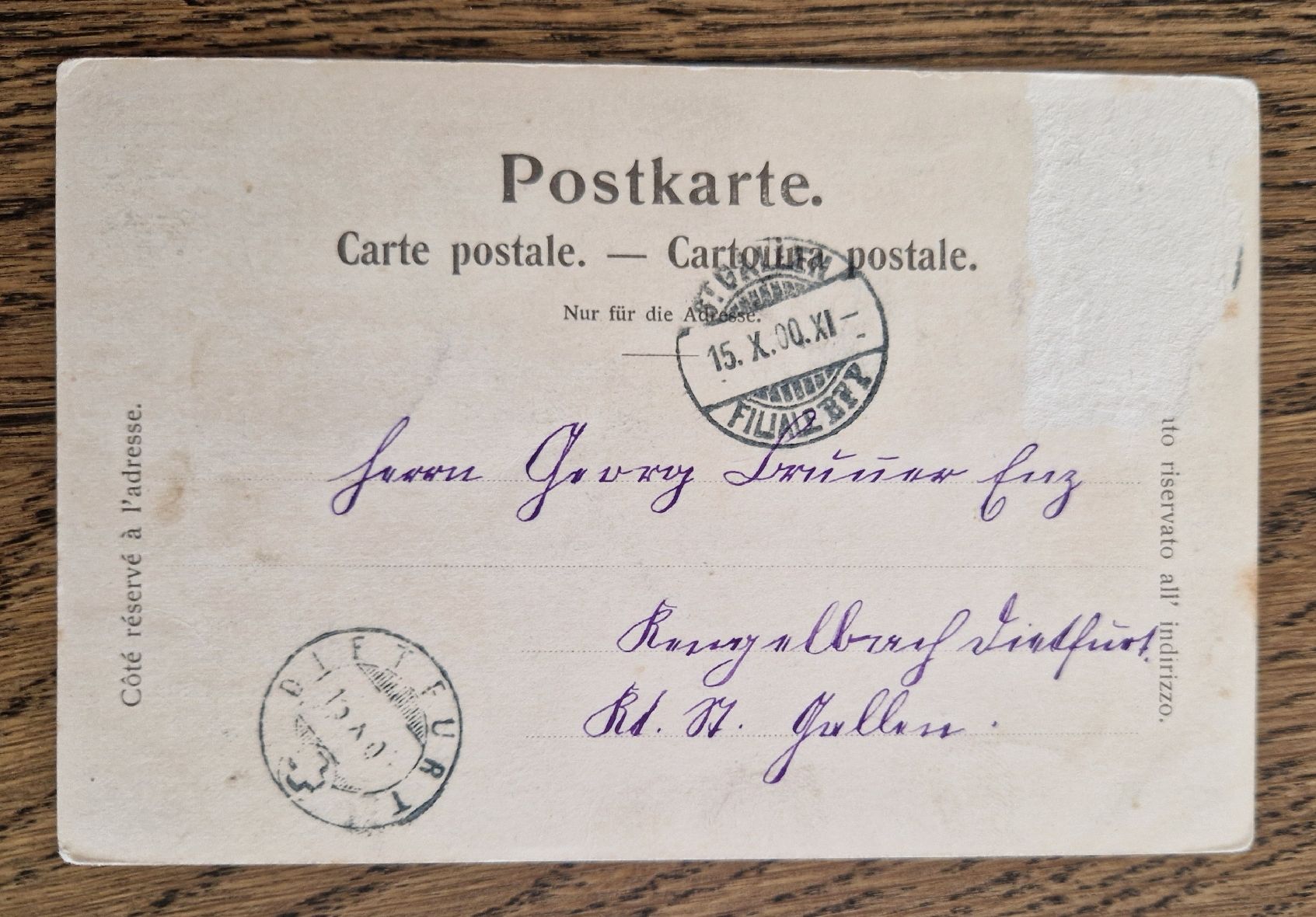 Ansichtskarten: Gruss aus St. Gallen 1900 – Gebraucht aus Ebikon von Donar50 1
