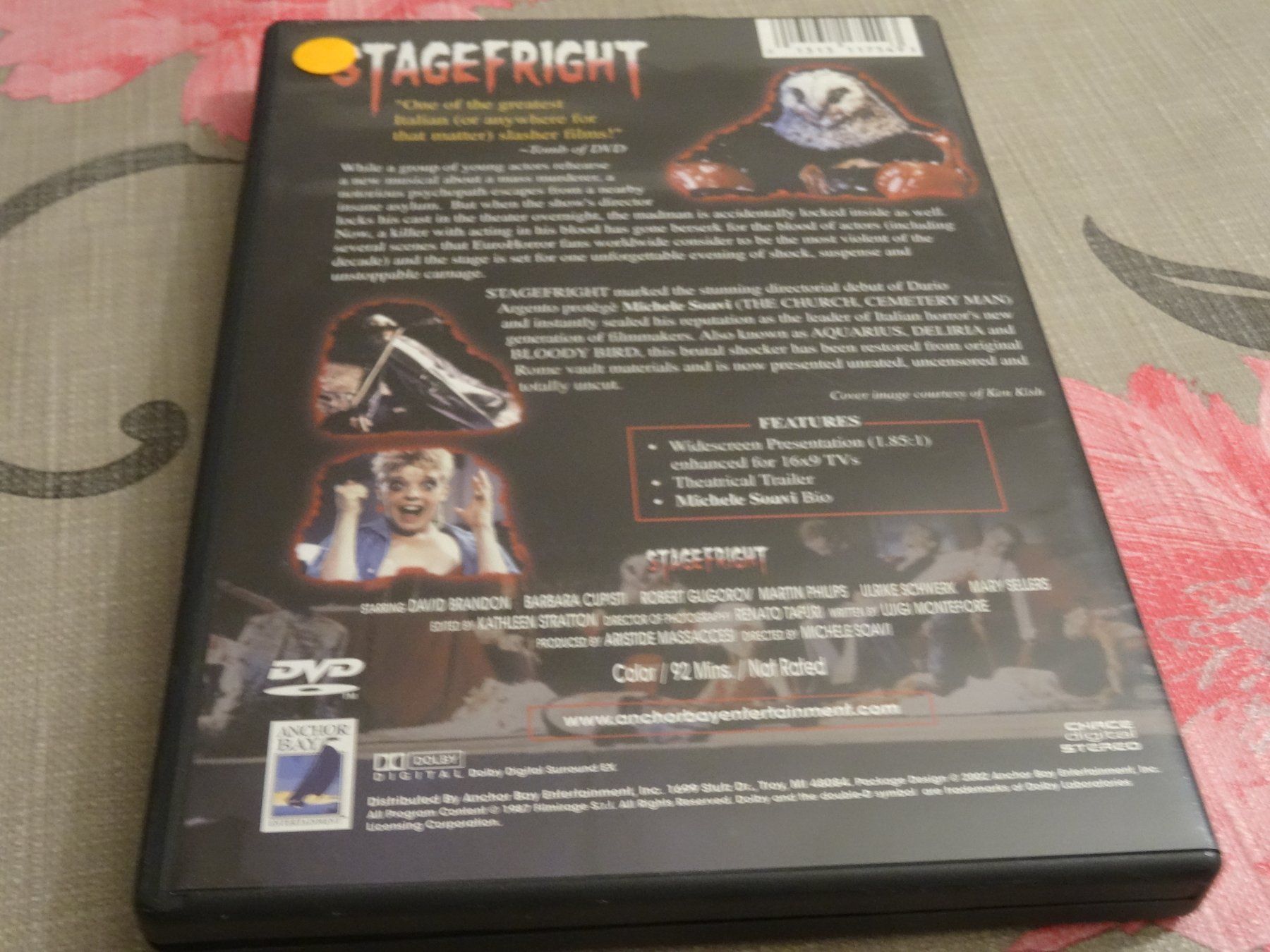 Alle DVDs: STAGEFRIGHT DVD Horrorfilm Michele Soavi – Gebraucht aus Olten von Disc-Verkauf 2