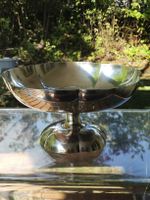 Elegante Versilberte Fussschale / Schale 20cm Vintage