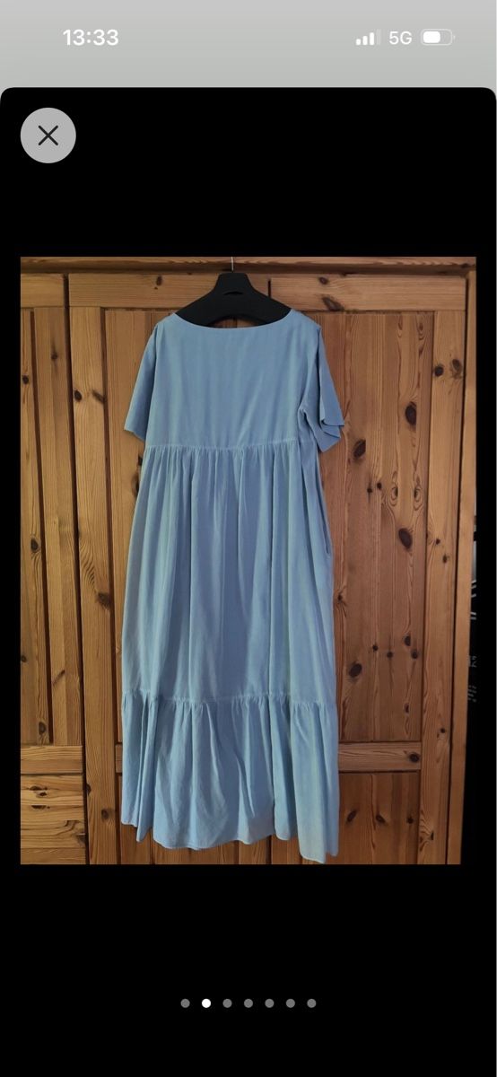 Max Mara Vestiti: Max Mara Sommerkleid XL Seide Baumwolle – Usato da Mettmenstetten venduto da Coucou1512 1