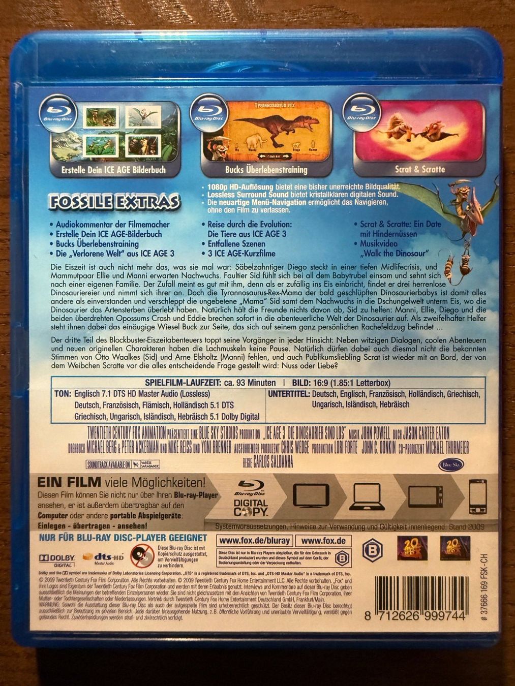 Tutti i DVDs: Ice Age 3 – Usato da Zürich venduto da Blu-ray_ZH 1