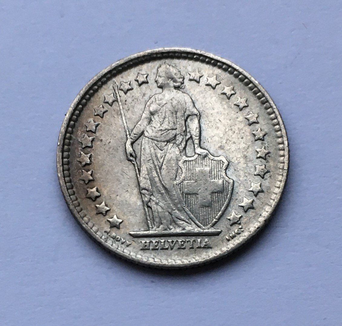 Tutti le monete: 1920 50 Rappen Silber – Usato da Kirchberg SG venduto da Helveticus00 1