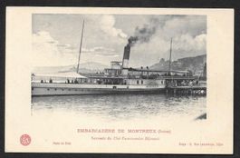 Montreux Embarcadère Dampfschiff Montreux