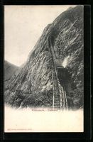 Pilatusbahn, Dampfende Bahn an der Eselw