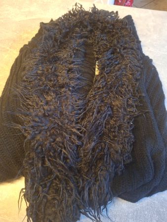 Gilet années 90 fausse fourrure asymétrique taille 36 Kays