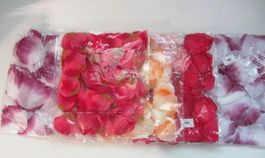 5 Pk. Rosenblüten-Blätter, Stoff