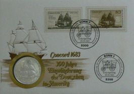 Numisbrief Concord 1683 - 1983 Feinsilbermünze 999.9