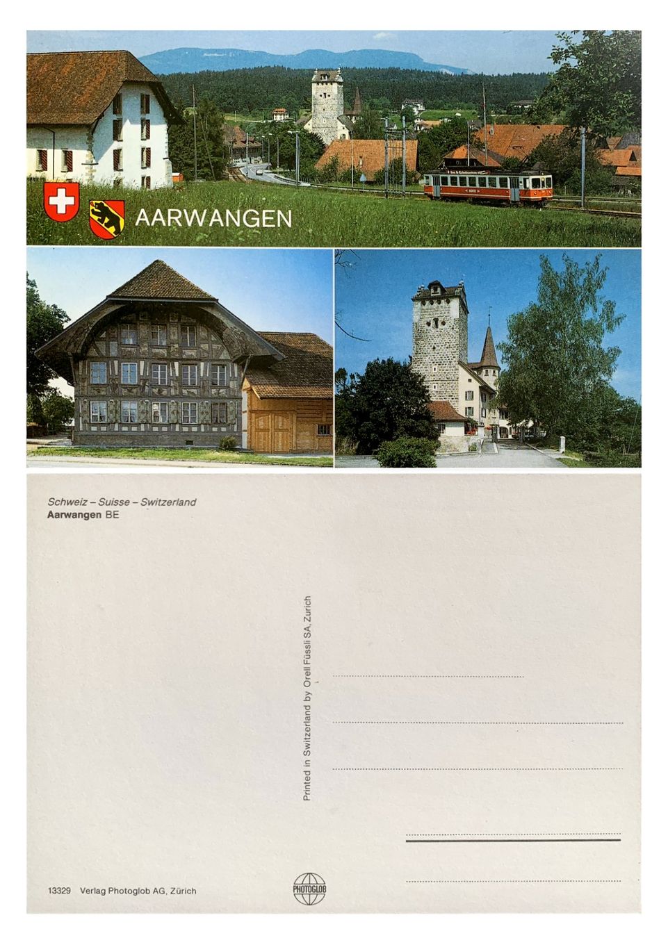 Cartoline postali: Aarwangen Schloss Oberaargau Ansichtskarte Bahn OJB Be 4/4 – Nuovo (secondo la descrizione) da Bern venduto da AWiBe