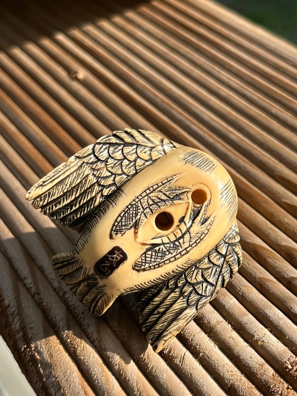 Statuette: originales netsuke, spatz. meiji periode. japan – Usato da Lengnau BE venduto da Meij 8