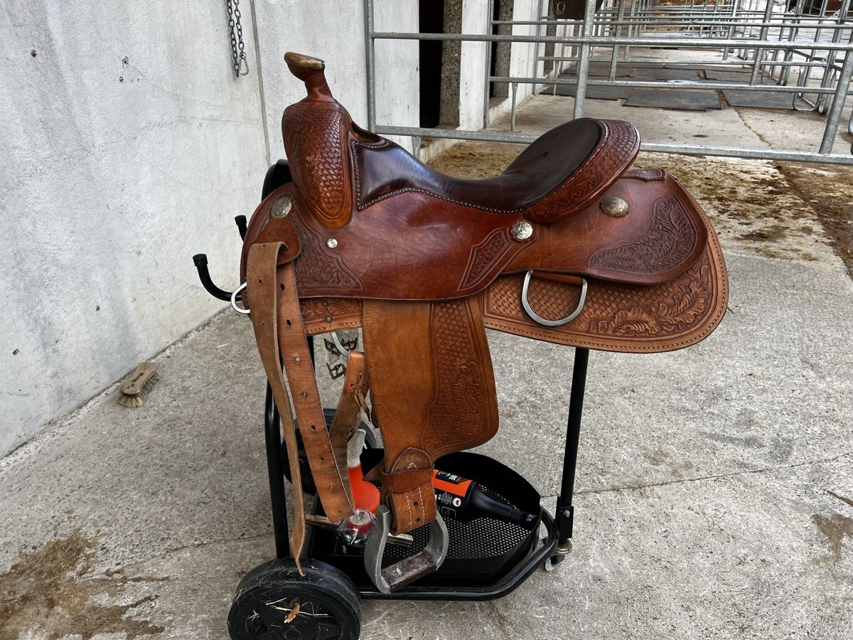Selles, accessoires: Wunderschöner Reining Sattel  – D'occasion à Oerlingen par Lucaphil01