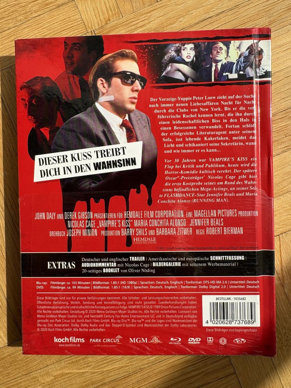 Tutti i DVDs: Vampire's Kiss - Mediabook - Blu-ray + DVD – Usato da Zürich venduto da Malcom 3
