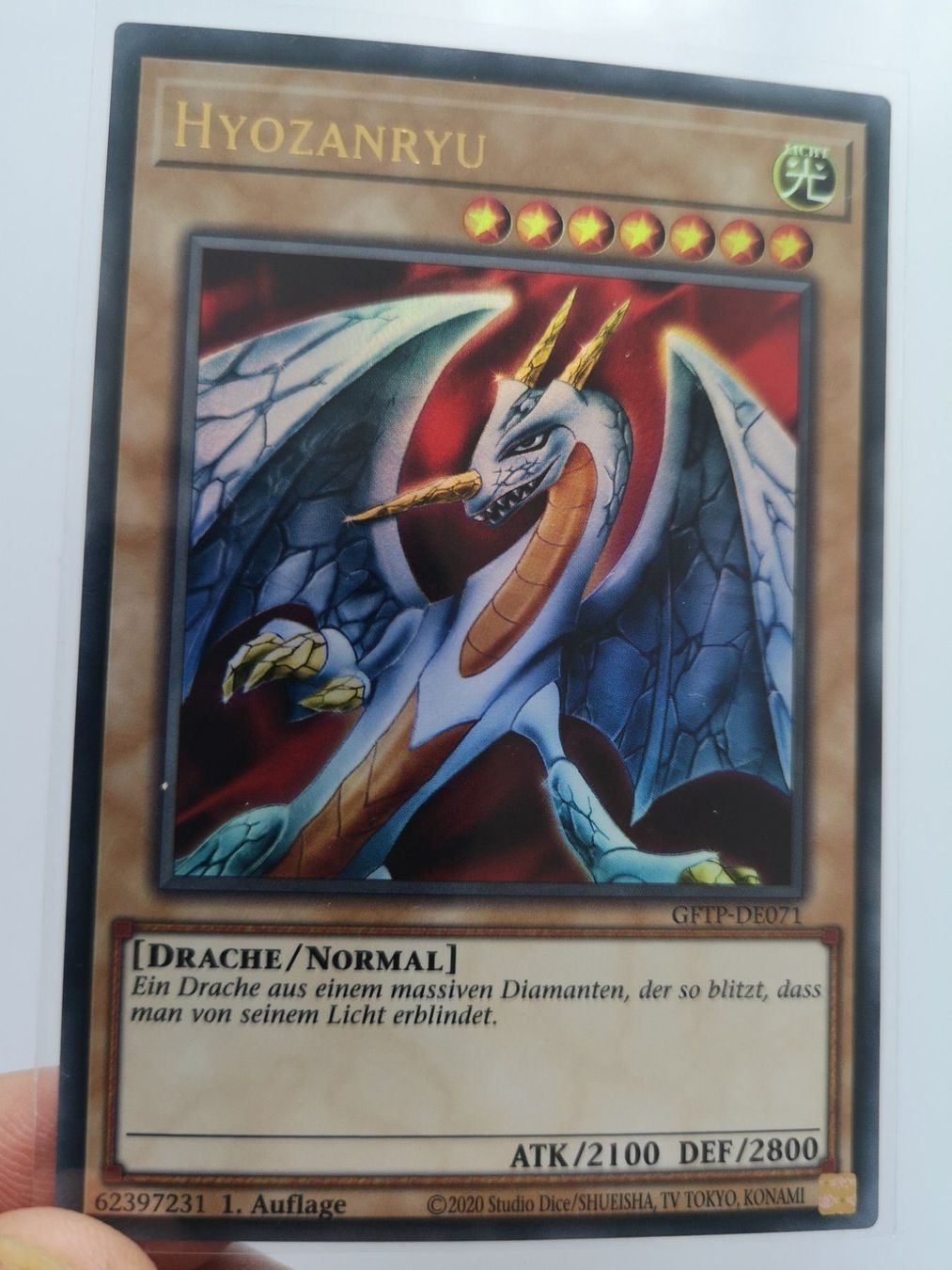 Yugioh Sammelbilder & Trading cards: Hyozanryu Ultra Rare Mint 1.Auflage – Neu (gemäss Beschreibung) aus Boswil von ShoppingCenterCity 2