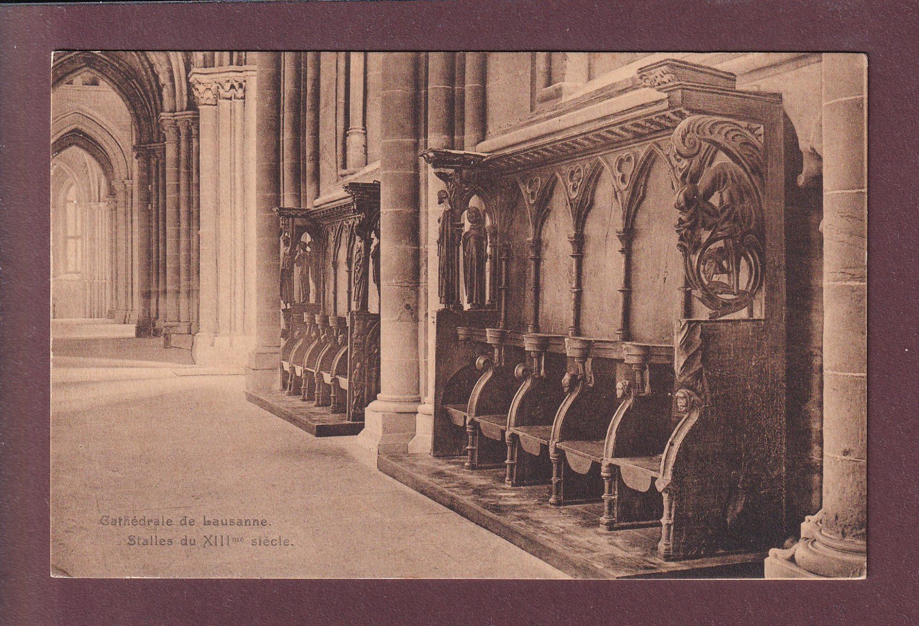 Cartes postales: LAUSANNE - Cathédrale - Stalles – D'occasion à Pully par nicecards
