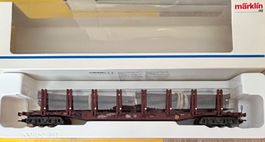H0/AC Märklin 47711 DB Rungenwagen mit Echtholz
