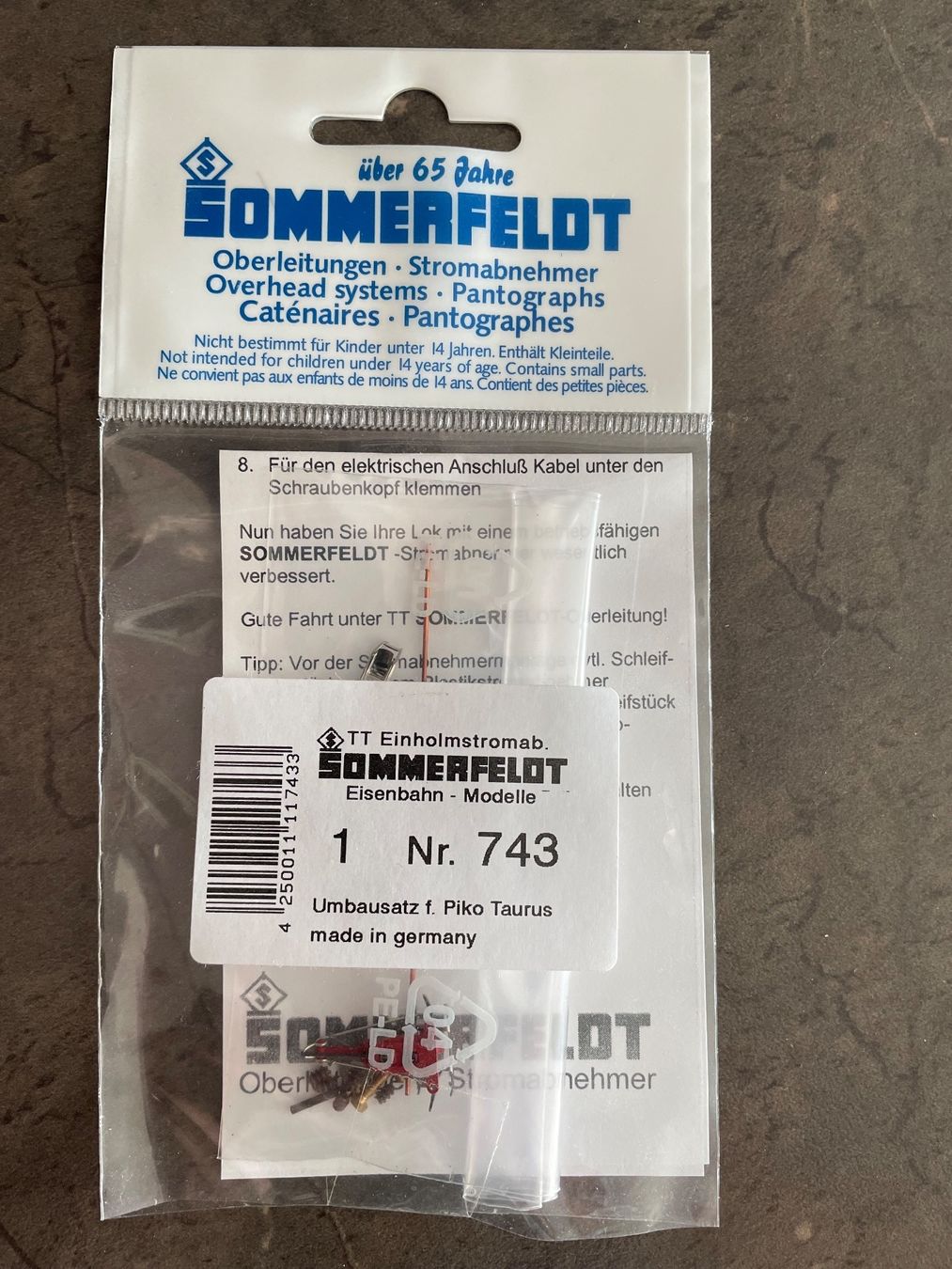 Sommerfeldt Modelleisenbahnen: Sommerfeldt 743 Panto Taurus Piko – Neu und originalverpackt aus Hauterive NE von eriamch