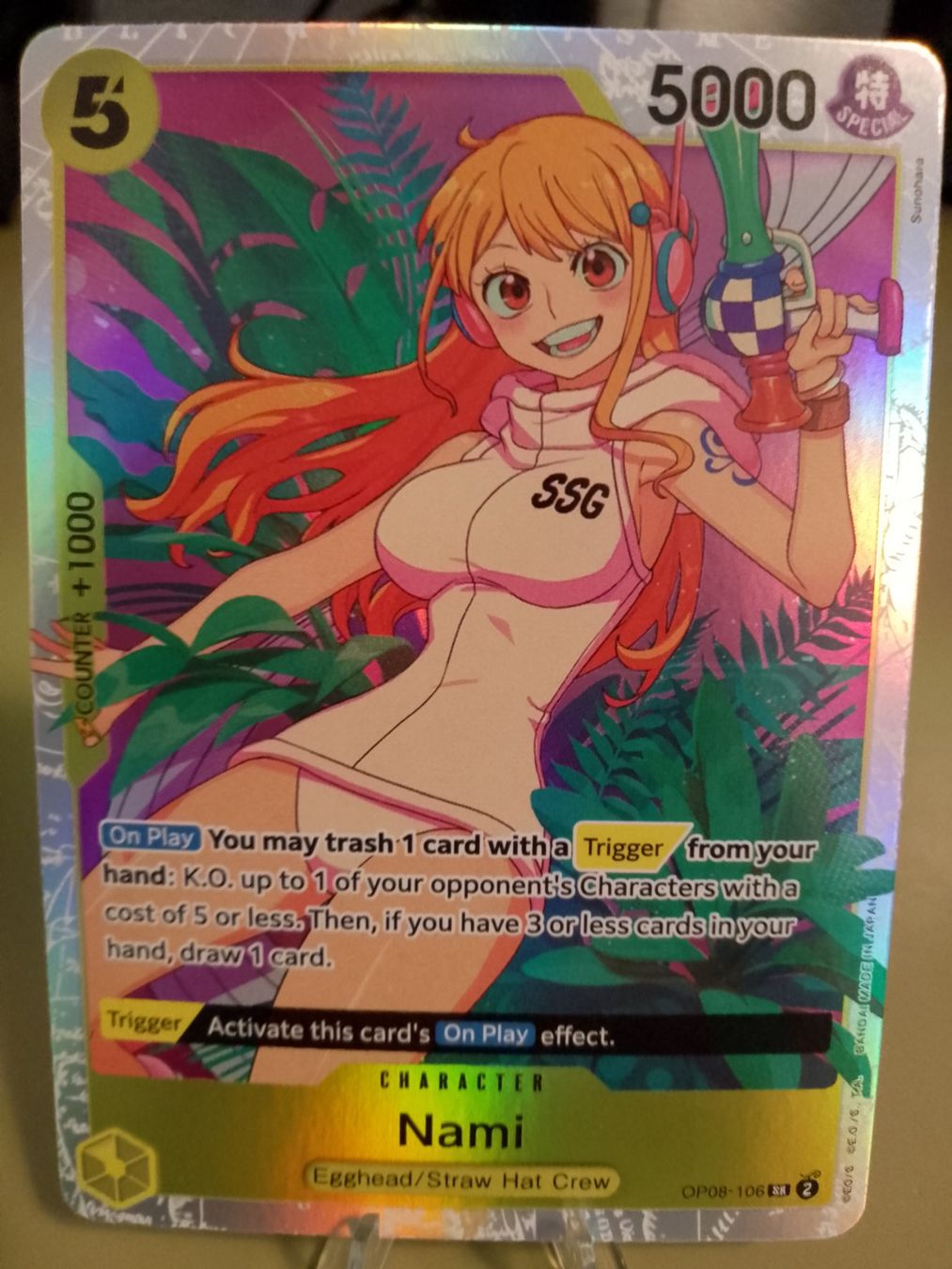 Bandai Sammelbilder & Trading cards: One Piece Nami OP08-106 SR Englisch – Neu (gemäss Beschreibung) aus Jona von Stack