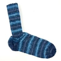 Handgestrickte Wollsocken Grösse: 44/45