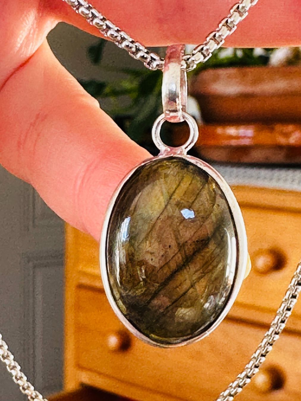 Catenine: Labradorite Gemstone Handmade Jewelry necklace – Nuovo e nell'imballaggio originale da Genève venduto da AGBERG 7