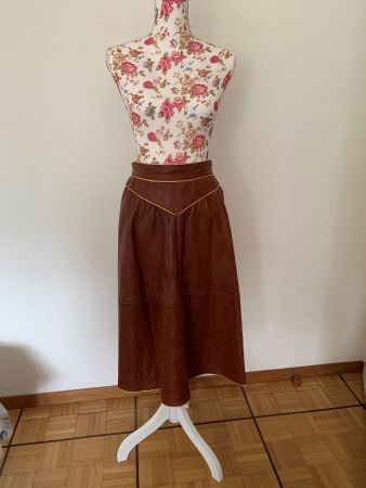 Rena LANGE Vintage Lederrock 80s S 🌸