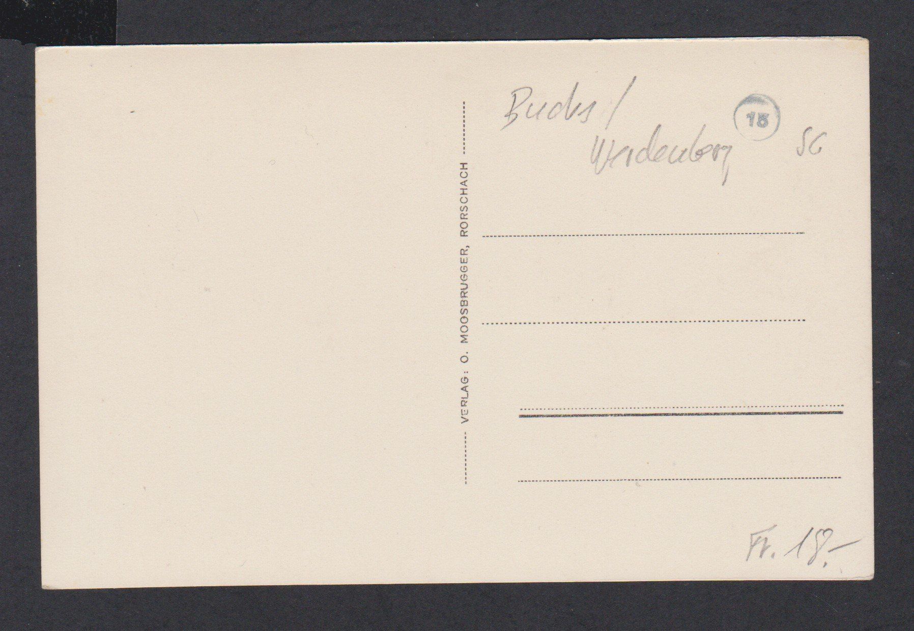 Cartoline postali: Buchs  Werdenberg  SG   :   alte Ansichtskarte ** – Usato da Vitznau venduto da Ropaku 1