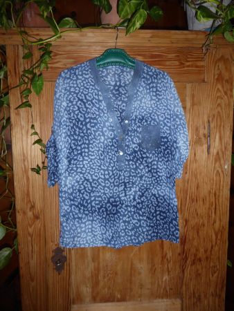 Luftig leichte Bluse Gr 44/46 XL Made in Itali
