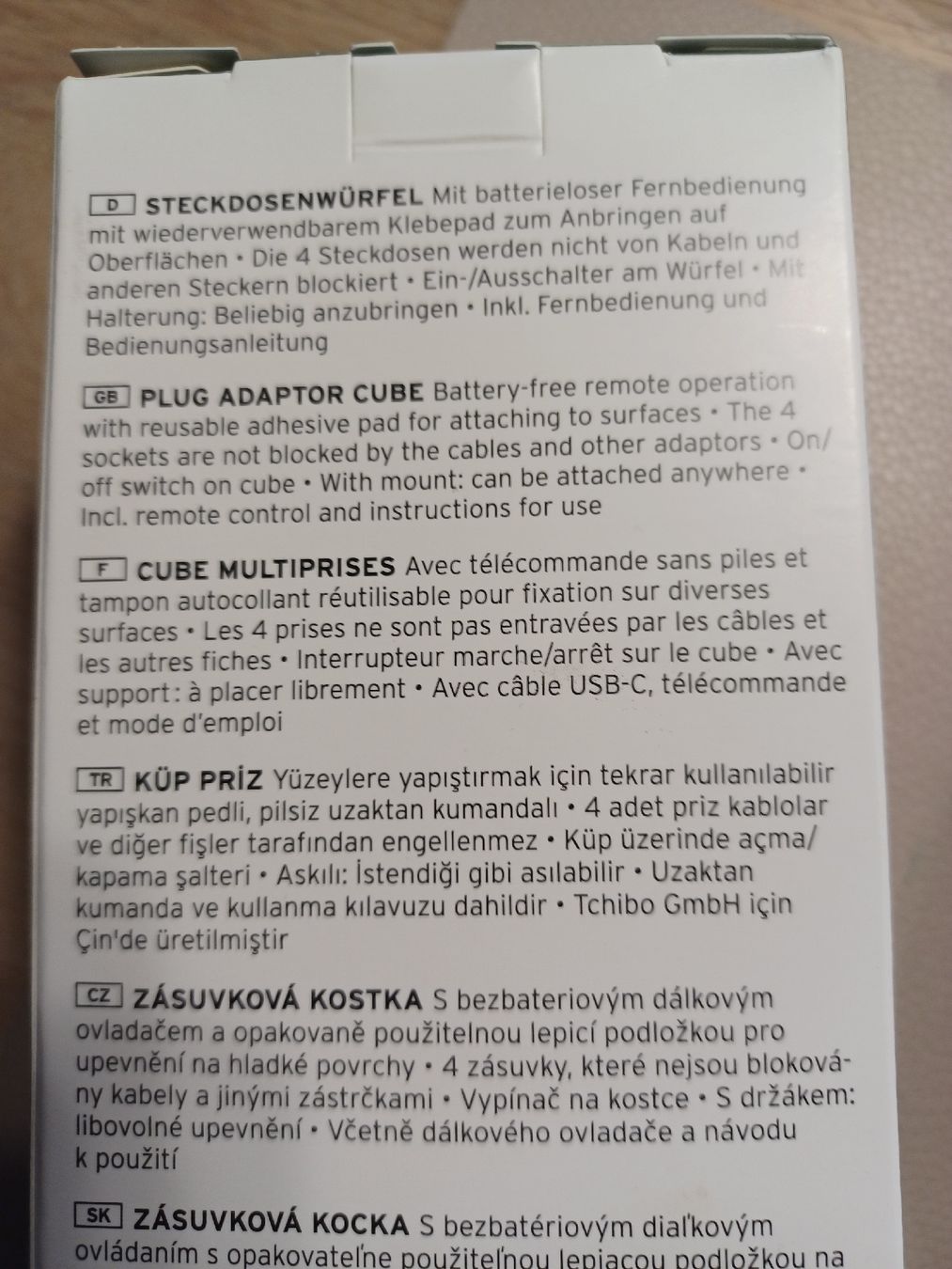 Spine: Steckdosen Würfel, Adapter D – Nuovo e nell'imballaggio originale da Buchberg venduto da Tschosie 2