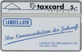 5 CHF LANDIS & GYR Jhre Kommunikation der Zukunft - Taxcard