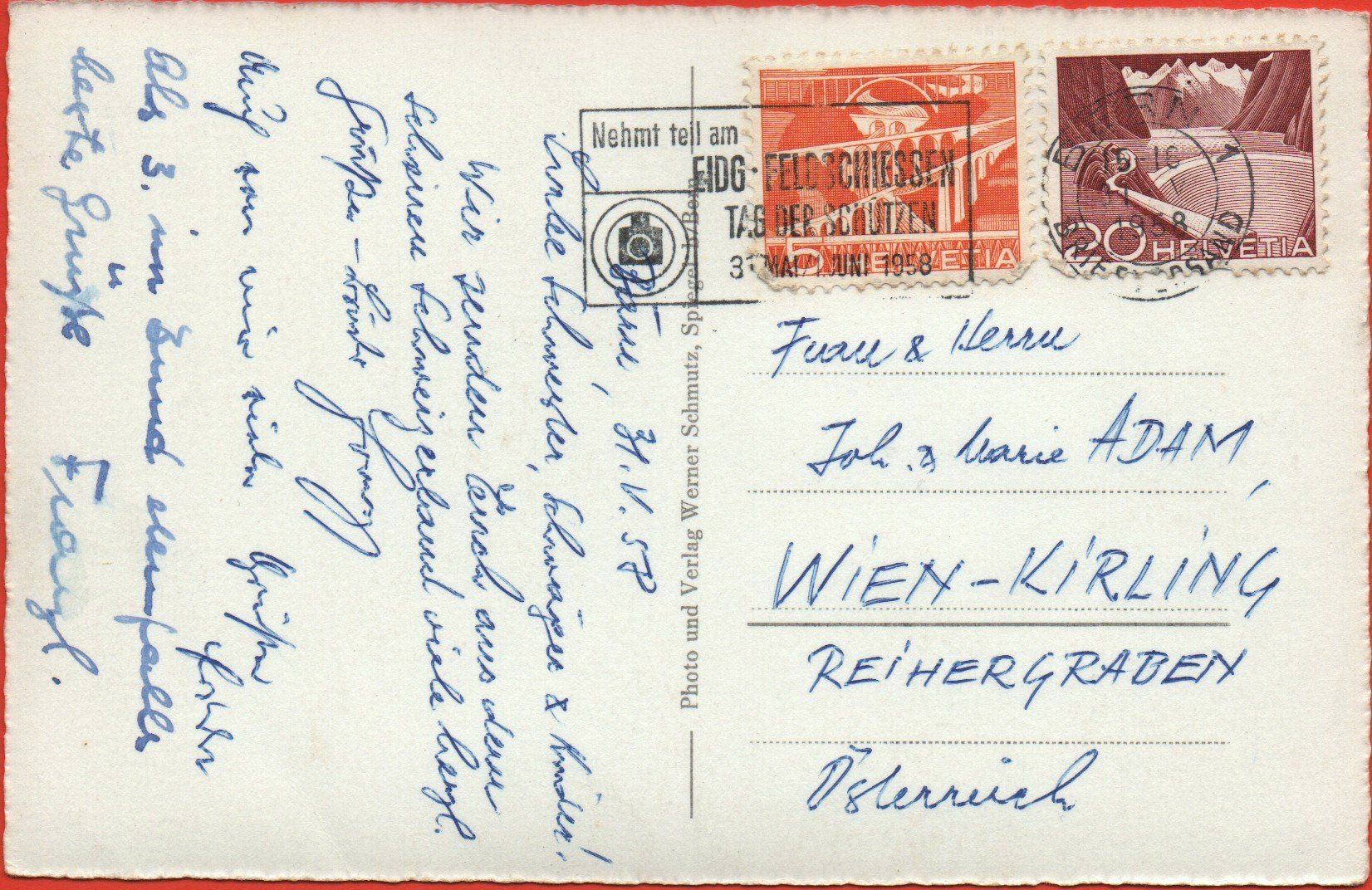 Cartoline postali: BERN Bundeshaus und Heiliggeistkirche – Usato da Jona venduto da philajona 1