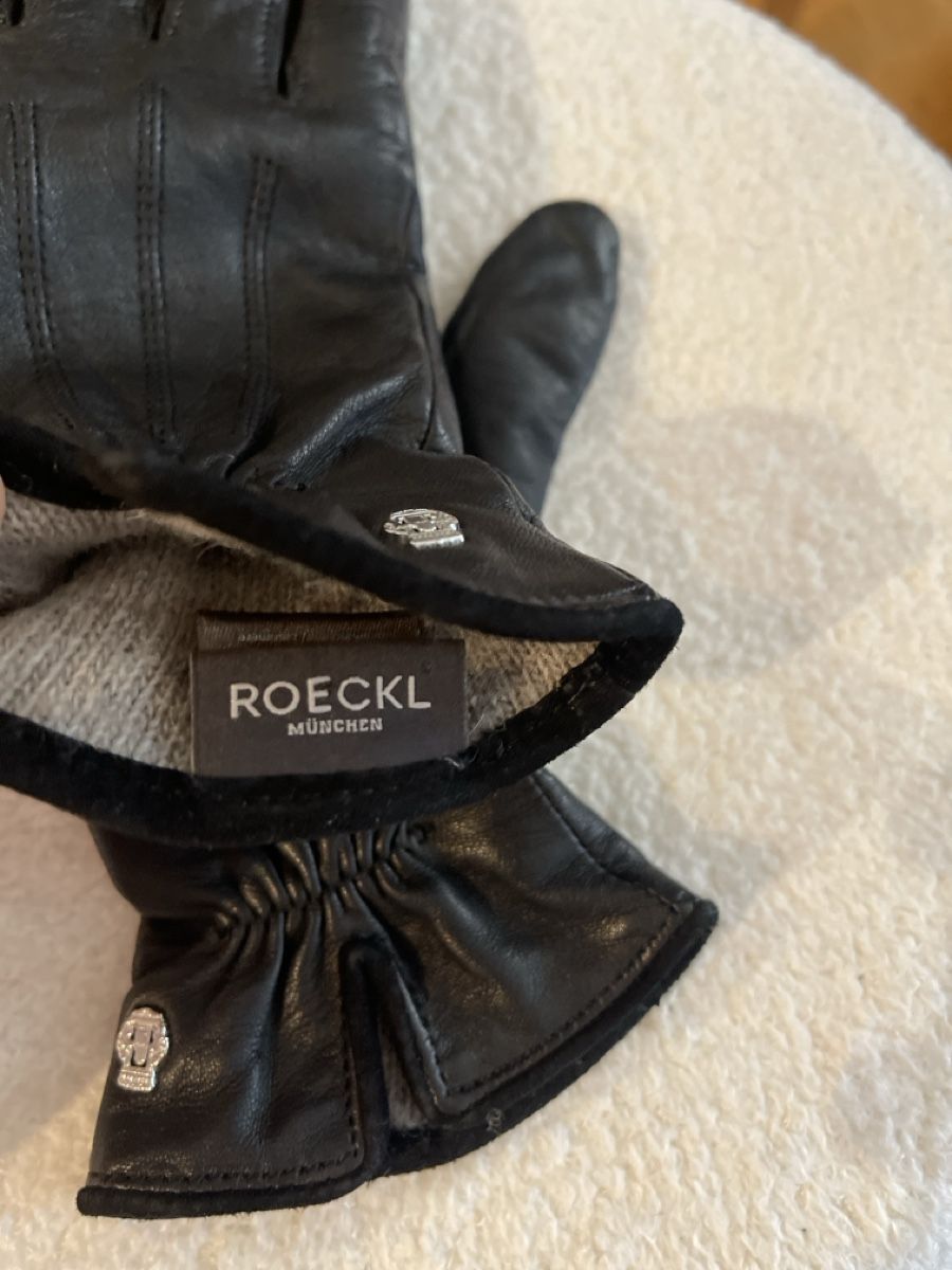 Roeckl Guanti & manicotti: Roeckl Black Leather Gloves Size 6.5 - Warm Winter Essential – Nuovo (secondo la descrizione) da Rüti ZH venduto da Claudiaduo 2