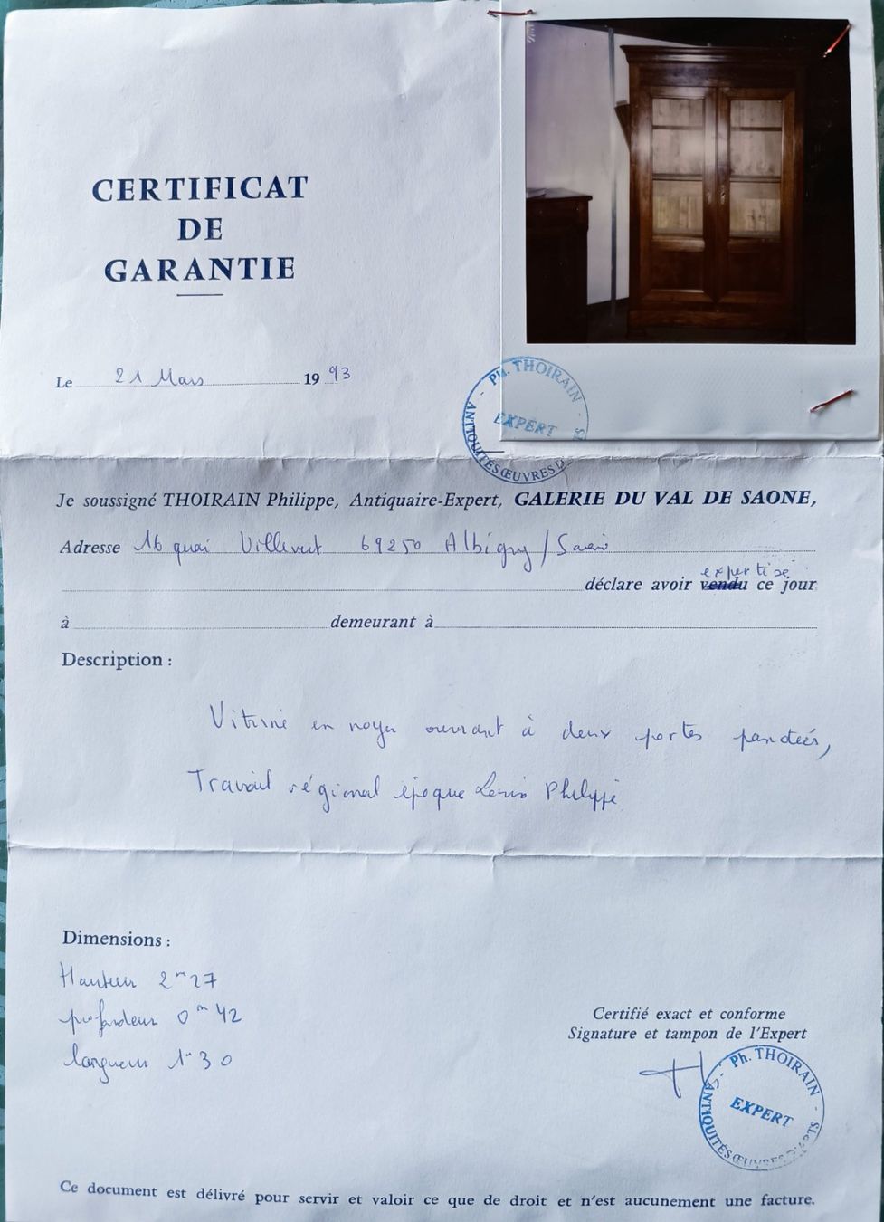 Armadi: Bibliothèque époque Louis-Philippe – Usato da Cossonay-Ville venduto da Aryann34 1
