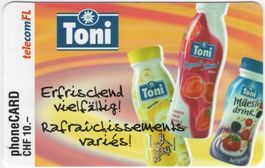 10 CHF TelecomFL Toni Prepaid Telefonkarte