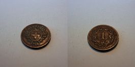 Schweiz 1 Rappen 1924 gebraucht - seltener Jahrgang!