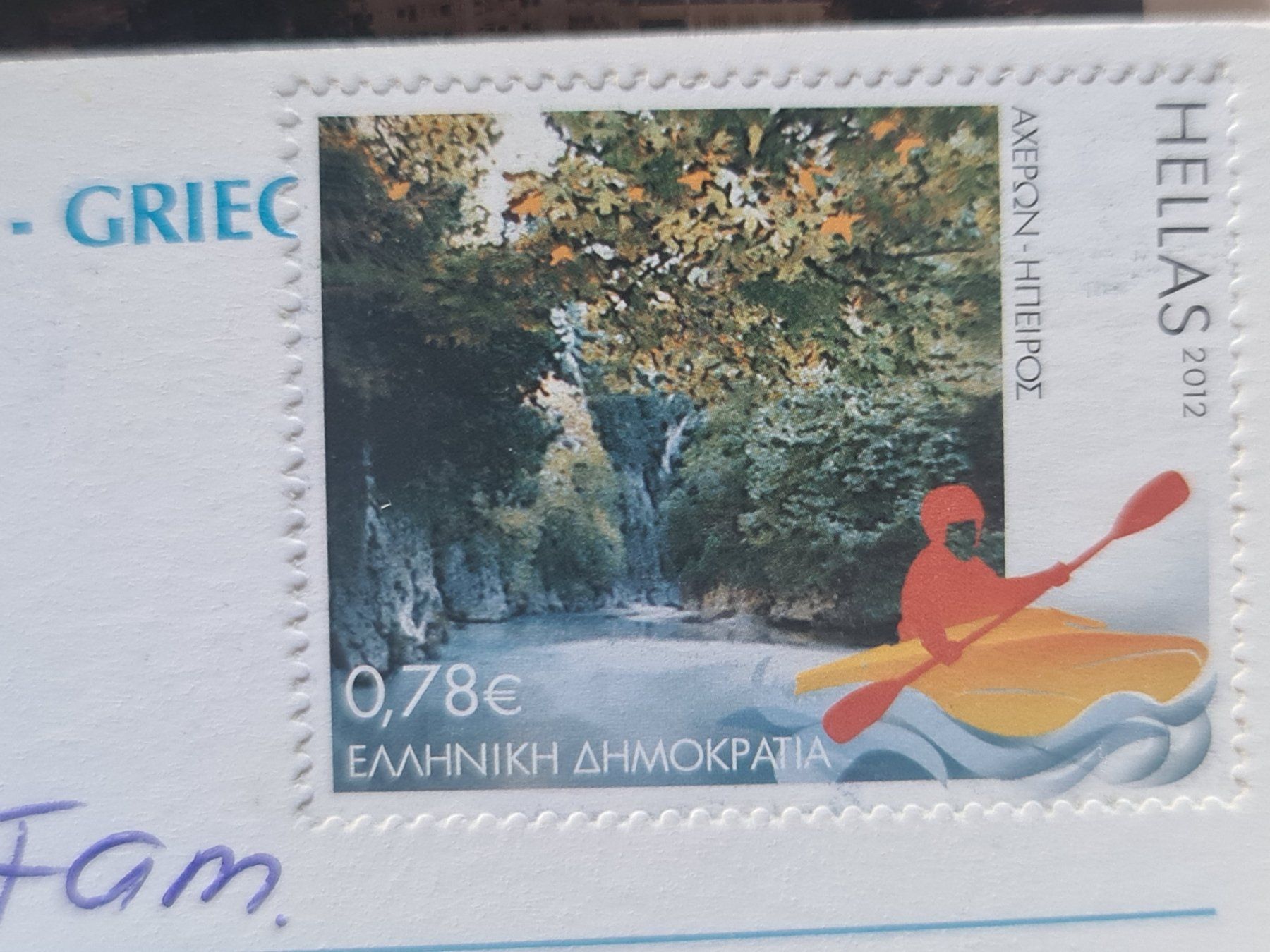 Cartoline postali: Olympus Postkarte Griechenland Berge – Usato da Dintikon venduto da Vexi 1