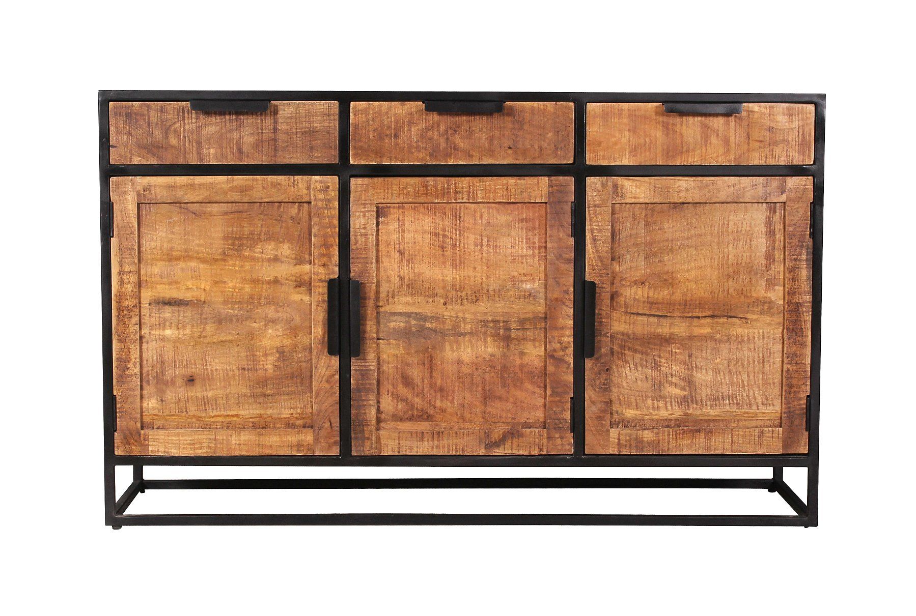 Cassettiere: Sideboard SIDNEY Mangoholz massiv 140 x 90 cm – Nuovo (secondo la descrizione) da Unterentfelden venduto da moebelrufli 5
