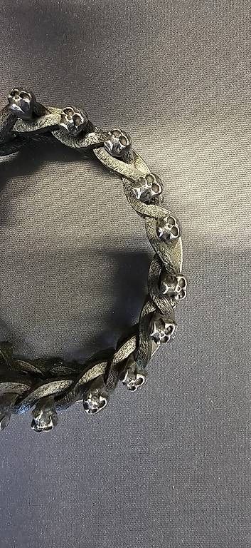Bracciali & Braccialetti: Armband Leder/Edelstahl – Usato da Heiden venduto da Einherjar87 1