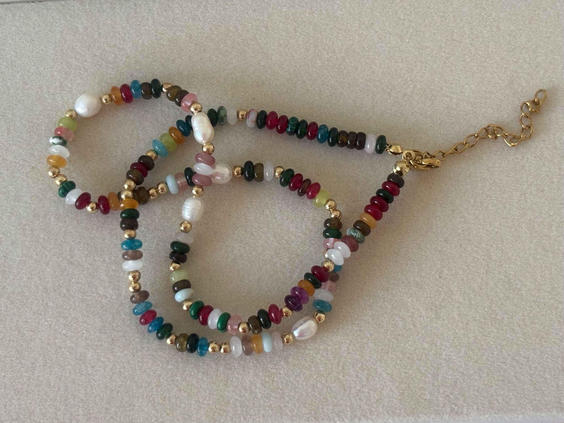 Catenine: Luxus Elegante Kette Farbe :Silber Kunstperlen – Nuovo (secondo la descrizione) da Biel-Bienne venduto da Roserosse13